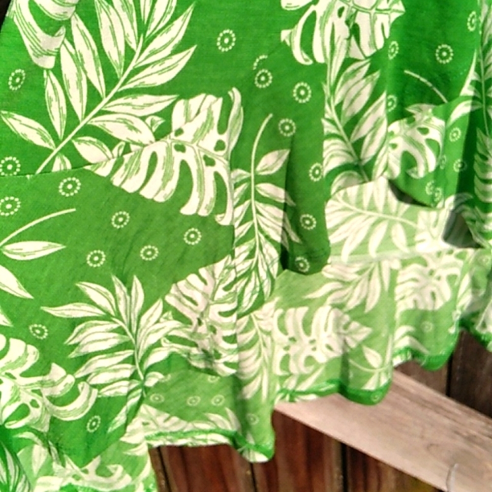 Nwt Kelly Green Print Skirt (1X) - Picture 5 of 10